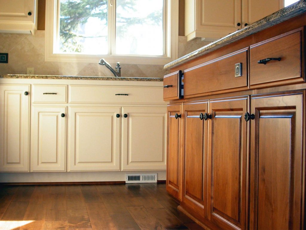 kitchen cabinets freshly installed